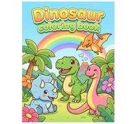 Dinosaur Coloring Book: Bold Lines, Large Format & Single-Sided Pages for Easy, Mess-Free Coloring Fun!