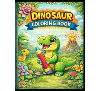 Dinosaur coloring book: Desenhos divertidos para pintar e relaxar