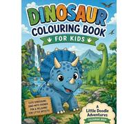 Dinosaur Coloring Book for Kids: A Little Doodle Adventures Coloring Book