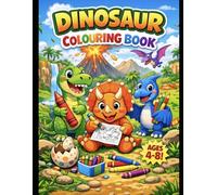 Dinosaur Coloring Book: For Kids ages 4-8 (Silly Bear Coloring Books