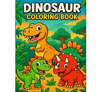 Dinosaur Coloring Book for Kids: Fun and Educational Dinosaur Pictures for Boys a Girls Ages 4-8