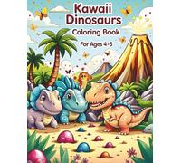 Dinosaur Coloring Book for Kids with Fun Facts: 36 Fun Dino Facts and Coloring Pages for Curious Little Explorers, for kids 4-8