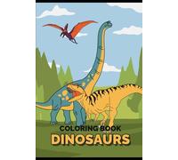 Dinosaur Coloring Book: Livro de colorir infantil