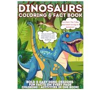 Dinosaur Coloring & Fact Book | Fun Activities & Dinosaur Fact Book | Science Kids Activity Book: Prehistoric Animals Coloring & Learning Book|Dino ... kindergarten & preschoolers.