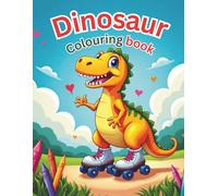 Dinosaur Colouring Book: Cute and Simple Dinosaurs to Color for Boys and Girls - Early Learning Activity Book