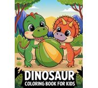 Dinosaur Colouring Book For Kids: Bold & Easy Designs for Toddlers and Kids Ages 2-4 4-8