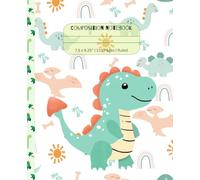 Dinosaur Composition Notebook: 7.5 x 9.25” | 110 Pages | Ruled Paper | Great for School Note-taking or Personal Journal / Diary