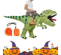 Dinosaur Costume, Inflatable Outfit, 59.055x74.803 inches, Ride On Blow Up Outfit, Hilarious Cosplay Suit for Halloween School Parties Stage Performances Theme Parks Conventions, Adults and Kids