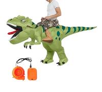 Dinosaur Costume Suit, Inflatable Ride On Outfit, Blow Up Cosplay Wear, 31.5x47.2 inches Eye Catching Design Feature, Comfortable Fit Material, Halloween Parade Stage Entertainment