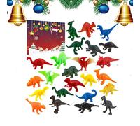 Dinosaur Countdown Avvento - Conto Alla Rovescia Di Dinosauri 24 Giorni | Calendario Dei Dinosauri | Calendario Del Conto Alla Rovescia Di Natale | Giocattoli Animali Educativi Realistici Per Eventi S