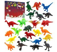 Dinosaur Countdown - Dinosaur Christmas Countdown | Kids Dinosaurr Advent Set, 24 Days Ornaments Dinosaurr Countdowns Calendar, Kids Animal Toys For Teens Adults Home School Party Family Night