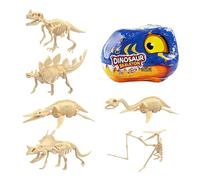 Dinosaur Dig Kit, Skeleton Learning Educational Toys, 2.95inc Animal Fossil Digging Set with Discovery Play with Durable Material, STEM Learning Toy with Adventure Design, Kids Use for Boys Girls