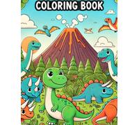 "Dinosaur Dreams: A Prehistoric Coloring Book"