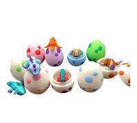 Dinosaur Easter Eggs | 6 Pieces Dragon Egg Filled With Small Dinosaur Inside | Animals Filled Fidget Toys sCollectible Cute Home Decor For Adults Girls Kids And Others