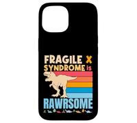 Dinosaur Fragile X è una fantastica consapevolezza della sindrome dell'X fragile Custodia per iPhone 15