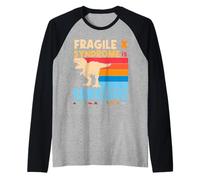 Dinosaur Fragile X è una fantastica consapevolezza della sindrome dell'X fragile Maglia con Maniche Raglan