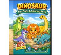 Dinosaur: Fun fact and coloring book