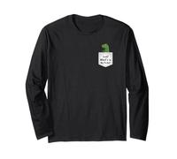 Dinosaur in Pocket Dinosaur Maglia a Manica