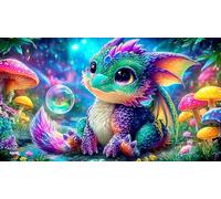 dinosaur Jigsaw Puzzle Impossible 1000Pcs Decorazione per la casa. Rilassamento e Intelletto per Adulti e Bambini da 12 Annidinosaur38x26cm/1000pcs