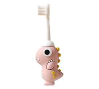 Dinosaur Kids Toothbrush, Toddler Training Toothbrush, Brush Wire PBT, Handle, PP, TPR, PVC Soft Bristle Child-Sized For Boys & Girls, 12.4x1.2cm, Perfect For KidsTraining