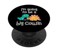 Dinosaur Lovers I'm Going To Be A Big Cousin Crew Ragazze Ragazzi PopSockets PopGrip Adesivo