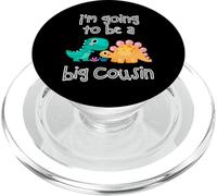 Dinosaur Lovers I'm Going To Be A Big Cousin Crew Ragazze Ragazzi PopSockets PopGrip per MagSafe