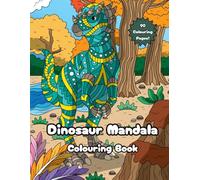 Dinosaur Mandala Colouring Book
