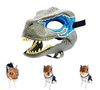 Dinosaur Mask for Dogs, Dog Dinosaur Mask, Dino Mask Moving Jaw, Dino Mask for Dogs, Dog Dinosaur Mask Headgear for Large And Medium Dogs (Color : C)
