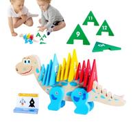 Dinosaur Math Blocks - Wooden Dinosaur Puzzles, Creative Puzzle Toy