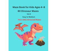 Dinosaur Maze Book for Kids Vol. 5: Dino Mazes for Kids Ages 4-8 | Advanced Maze Challenges