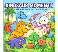 Dinosaur Moments: A Cute and Cozy Coloring Book