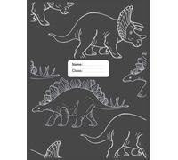 Dinosaur Notebook for Boys Ages 5-12: Kids Daily Planner, Writing Journal & Activity Book | Homework Organizer, Drawing & Coloring Pages, Mood Tracker | Fun School Notebook for Kids