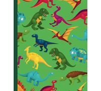 Dinosaur Notebook: Perfect for young dinosaur fans, this notebook has 110 unlined pages and is the ideal size at 7.5" x 9.25"