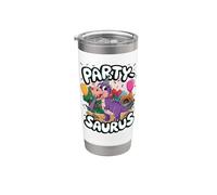 Dinosaur Party: Party-Saurus Dinosaur Birthday Bash Bicchiere termico in acciaio inox doppia parete