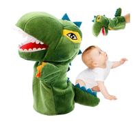 Dinosaur Puppet | Polpet di peluche | Puppet per mano per animali per gioco di ruolo fantasioso, burattini per bambini, figurina giocattolo di dinosauro per storytelling, insegnamento, scuola materna