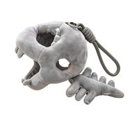 Dinosaur Skeleton Headgear - Plush Doll Costume Bag Charm Accessory | Dino Skeleton Hat - Plush 23x11cm Dollwear | Backpack Charm | Soft Costume Cover, For 18cm Dolls 22-25cm Heads