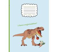 Dinosaur Story Paper Notebook for Kids - Handwriting Practice with Picture Space, Primary Ruled Dotted Midline, Letter & Number Tracing 1-20, Cute ... Drawing Journal for Boys and Girls Grades K-2