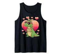 Dinosaur T-Rex Sunglasses Valentines Day Canotta