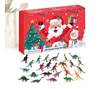 Dinosaur Toy Advent Countdown Calendar - 24 Days Surprise Dinosaur Figures Gift Set 2025, Educational Animal Figurines For Kids Boys Girls | Prehistoric Toy Countdown For Classroom Parents Birthd