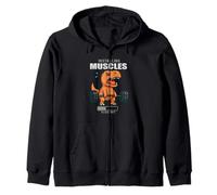 Dinosaur Trex Gym Rat Deadlift Installazione Muscolare Uomini Donne Felpa con Cappuccio