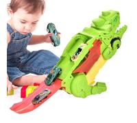 Dinosaur Truck Toy, Engineering Transport Carrier Vehicle for Kids, Durable ABS Construction with 6 Mini Cars to Inspire Creative Play and Imagination, 16x11.8x34cm