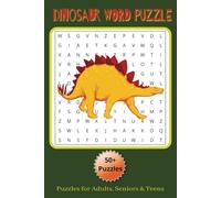Dinosaur Word Search Puzzle Book: 50+ Dinosaur-Themed Puzzles - Large Print | 6x9 inches, 110 Pages | Relaxing, Great for Gift, Train your Brain
