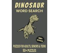 Dinosaur Word Search Puzzle Book.: Word Searches with Easy to Read Print about Dinosaur, Dinosaur Habitats, Dinosaur Species and More | 6x9 inches, ... Gift for Vacations, Holidays and Free Times.