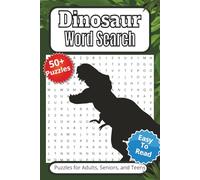 Dinosaur Word Search Puzzle Book: Word Searches with Easy to Read Print about Dinosaurs and More [ 6x9 inches, 110 Pages ] 50+ Puzzle… Gift for Vacations, Holidays, and Spare Time