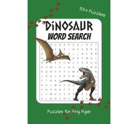 Dinosaur Word Search Puzzle Book: Word Searches with Easy to Read Print about Dinosaurs, Fossils, Jurassic Period, and More | 6x9 inches, 110 pages | ... Gift for Vacations, Holidays, and Free Times