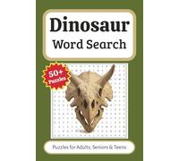 Dinosaur Word Search Puzzle Book: Word Searches with Easy to Read Print about Dinosaurs, Prehistoric and Jurassic Times and More | 6x9 inches, 110 ... Vacations, Birthdays, Holidays and Free Times