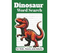 Dinosaur wordsearch Puzzles: Easy to Read Dinosaur Names |6X9 inches,110 Pages ,50+Puzzels|Gift for Kids, Dinosaur lovers, holidays and others.