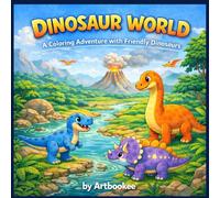Dinosaur World: A Coloring Adventure with Friendly Dinosaurs