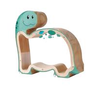 Dinosaure en Bois | Coffret à Argent et Pièces avec Cadenas | Pot à Monnaie Décoratif pour Enfant Chambre Chambre de Bébé Bibliothèque Étagère Décoration Apprentissage Épargne et Jeu
