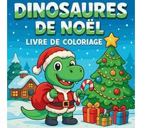 Dinosaures de Noël - Livre de coloriage